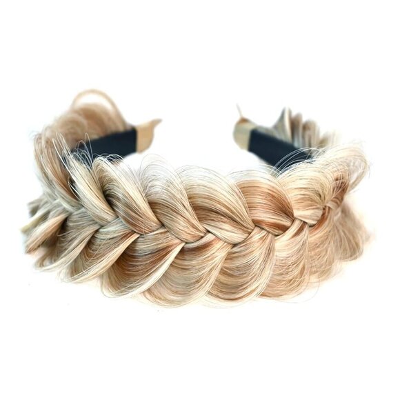 Braided Headband Fabric Wide Braid Hair Accessory for Women Stylish